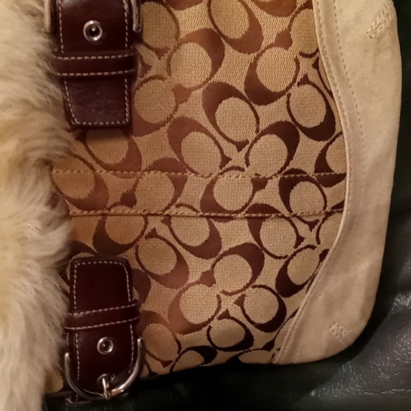 Coach Signature Shearling (FO52BK47) Crossbody Bag - Picture 8 of 8